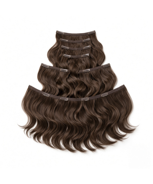Seven-Piece Clip-In Set (7 Pieces) | 18″ Body Wave