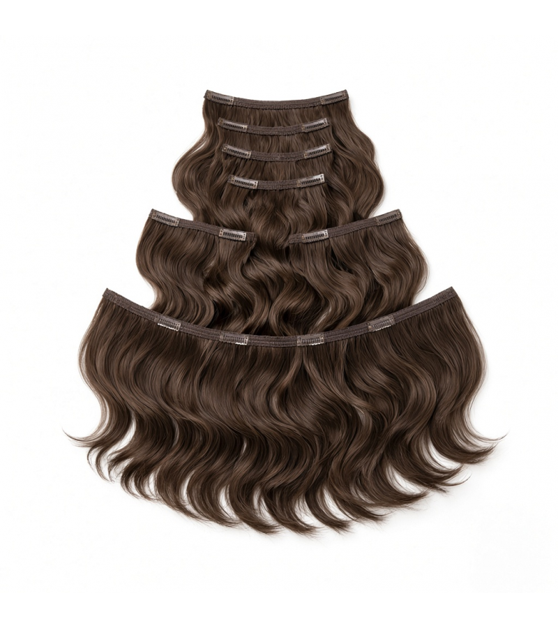 Seven-Piece Clip-In Set (7 Pieces) | 18″ Body Wave