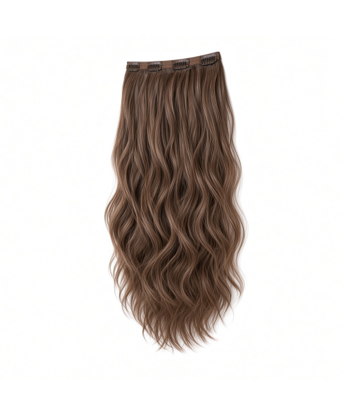 Slim Clip-In (Single Piece) - Natural Wave | 14″ Small (2 Clips)