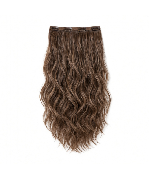 Slim Clip-In (Single Piece) - Natural Wave | 14″ Small (2 Clips)