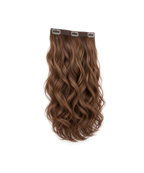 Slim Clip-In (Single Piece) - Natural Wave | 14″ Medium (3 Clips)