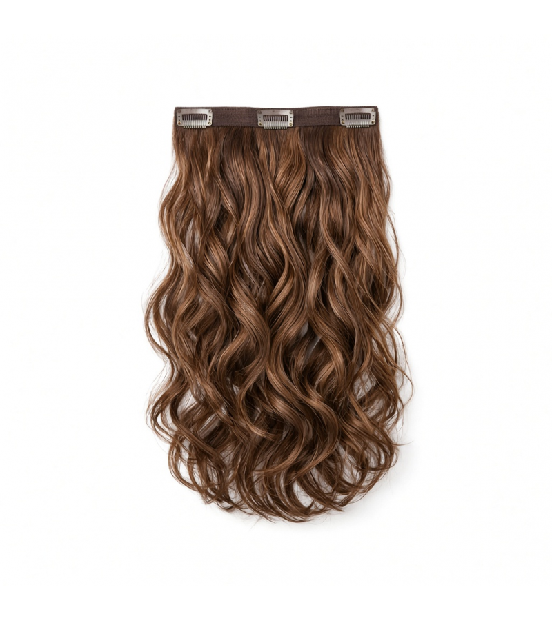 Slim Clip-In (Single Piece) - Natural Wave | 14″ Medium (3 Clips)