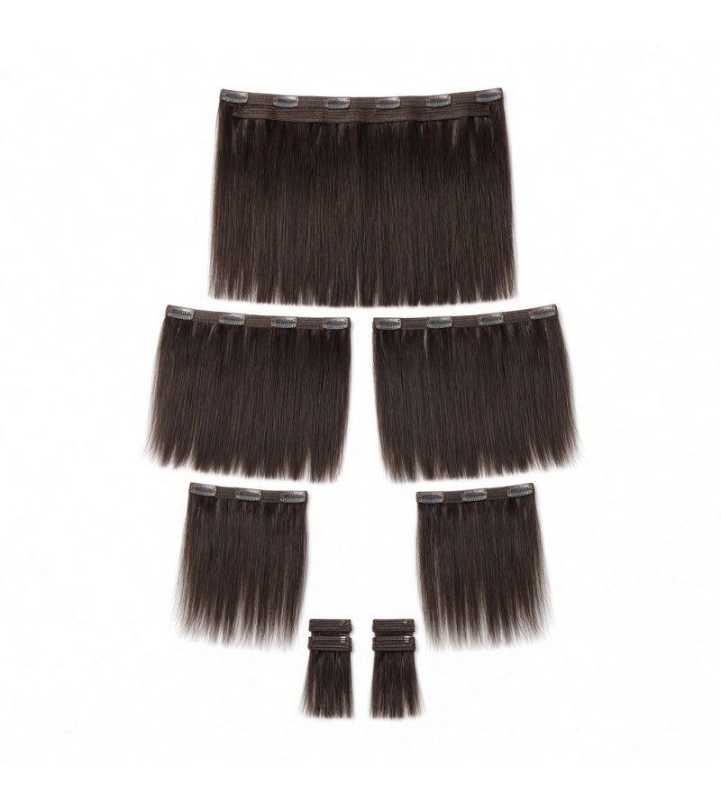 Seven-Piece Clip-In Set (7 Pieces) | 18″ Straight