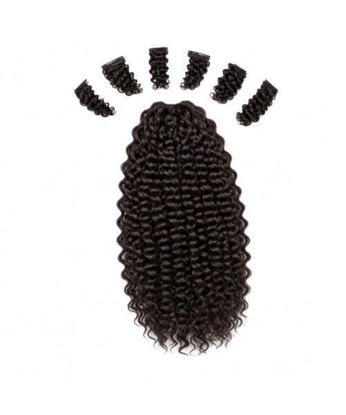 Seven-Piece Clip-In Set (7 Pieces) | 22″ Deep Spiral Curl