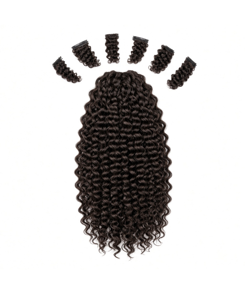 Seven-Piece Clip-In Set (7 Pieces) | 22″ Deep Spiral Curl
