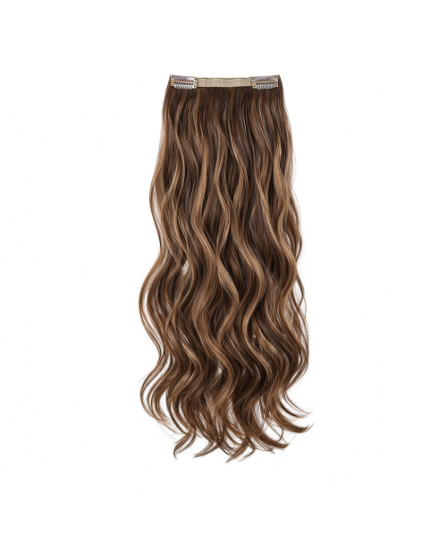 Slim Clip-In (Single Piece) - Natural Wave | 18″ Small (2 Clips)