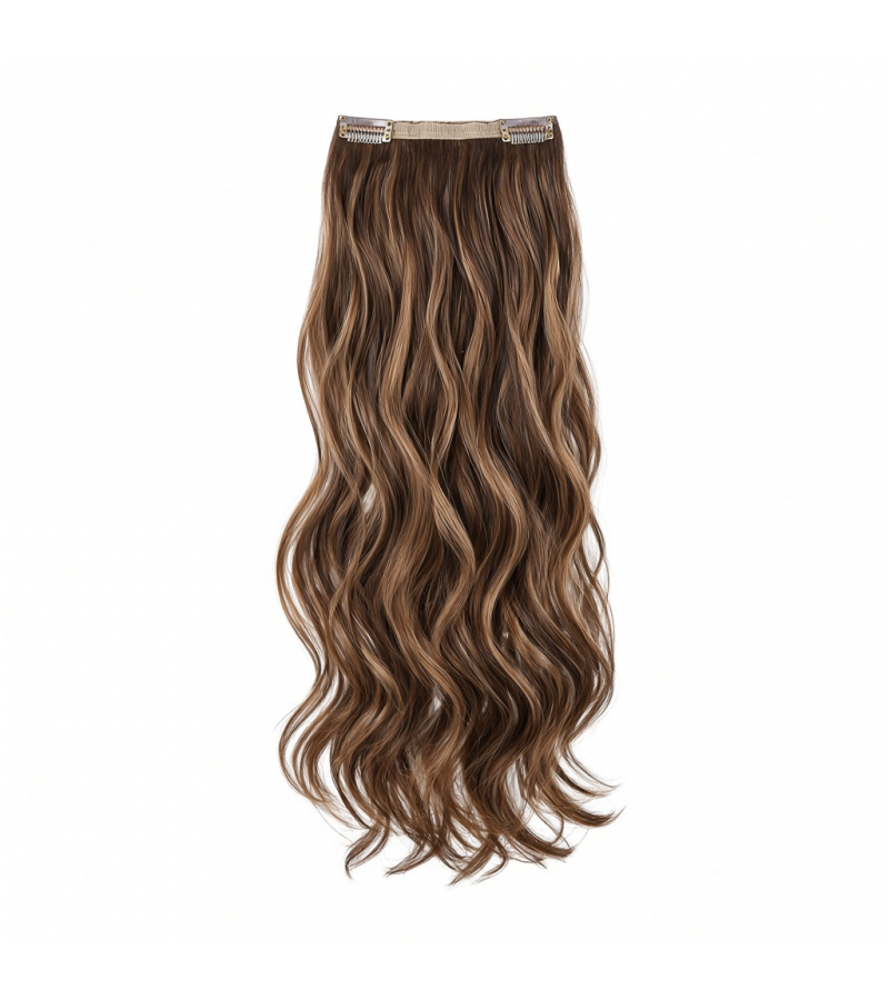 Slim Clip-In (Single Piece) - Natural Wave | 18″ Small (2 Clips)