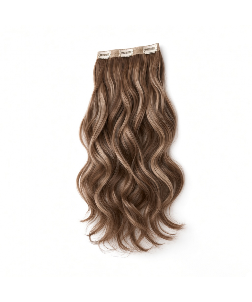 Slim Clip-In (Single Piece) - Natural Wave | 22″ Medium (3 Clips)