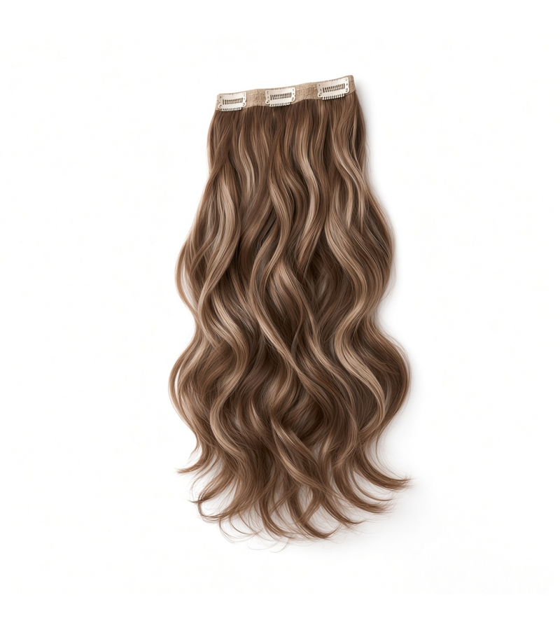 Slim Clip-In (Single Piece) - Natural Wave | 22″ Medium (3 Clips)