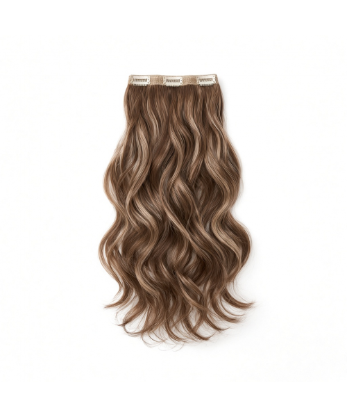 Slim Clip-In (Single Piece) - Natural Wave | 22″ Medium (3 Clips)