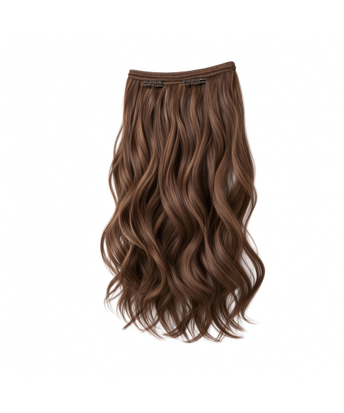 Slim Clip-In (Single Piece) - Natural Wave | 22″ Small (2 Clips)