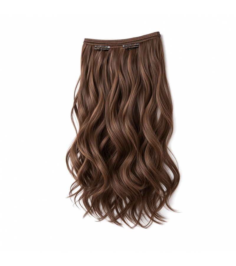 Slim Clip-In (Single Piece) - Natural Wave | 22″ Small (2 Clips)