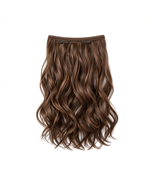 Slim Clip-In (Single Piece) - Natural Wave | 22″ Small (2 Clips)
