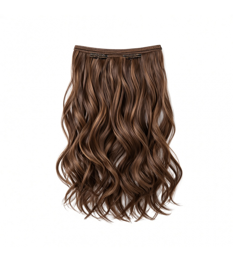 Slim Clip-In (Single Piece) - Natural Wave | 22″ Small (2 Clips)