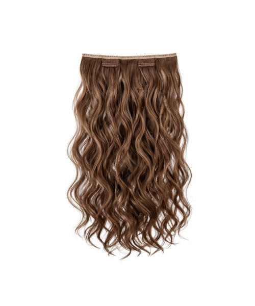 Slim Clip-In (Single Piece) - Natural Wave | 18″ Large (4 Clips)