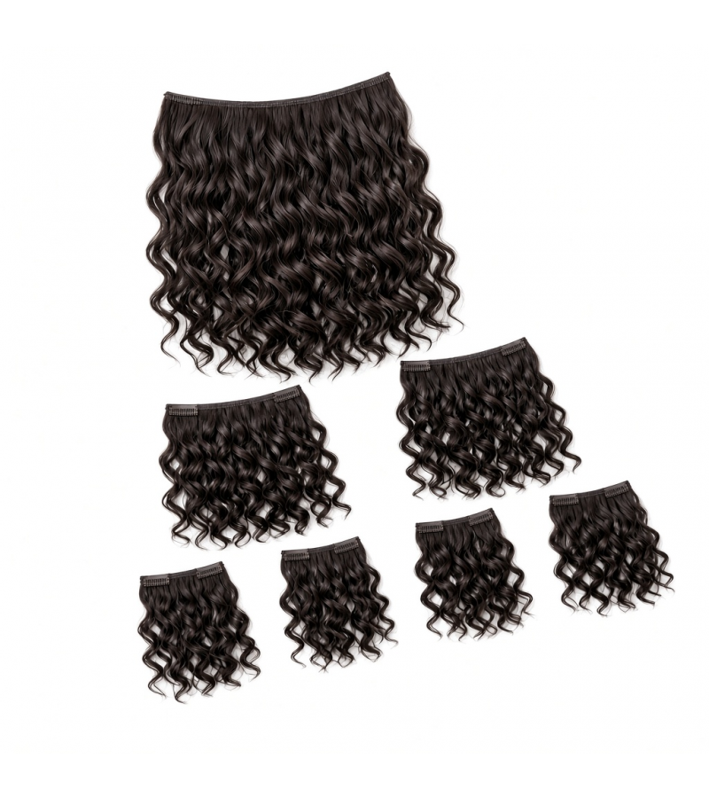 Seven-Piece Clip-In Set (7 Pieces) | 22″ Loose Spiral Curl