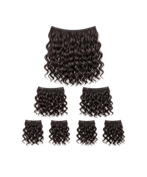 Seven-Piece Clip-In Set (7 Pieces) | 22″ Loose Spiral Curl